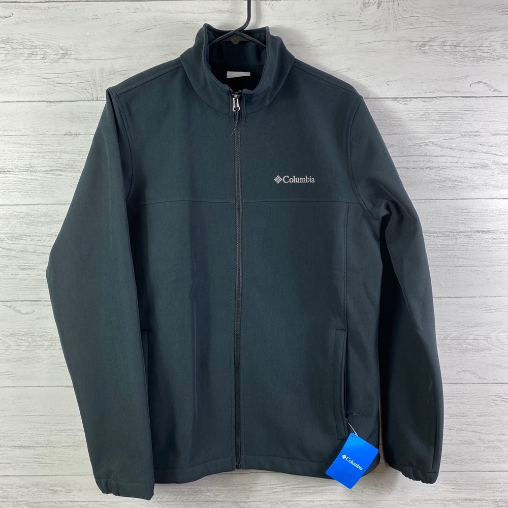 Columbia Jacket Outerwear Coat Elk Bend Softshell Black Soft Lined Size 1X, 2X